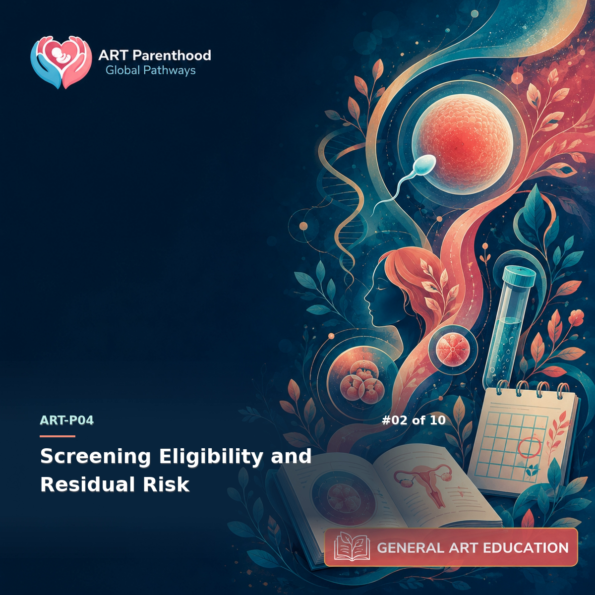 General ART Education education card for ART-LP04-02: Screening Eligibility and Residual Risk.
