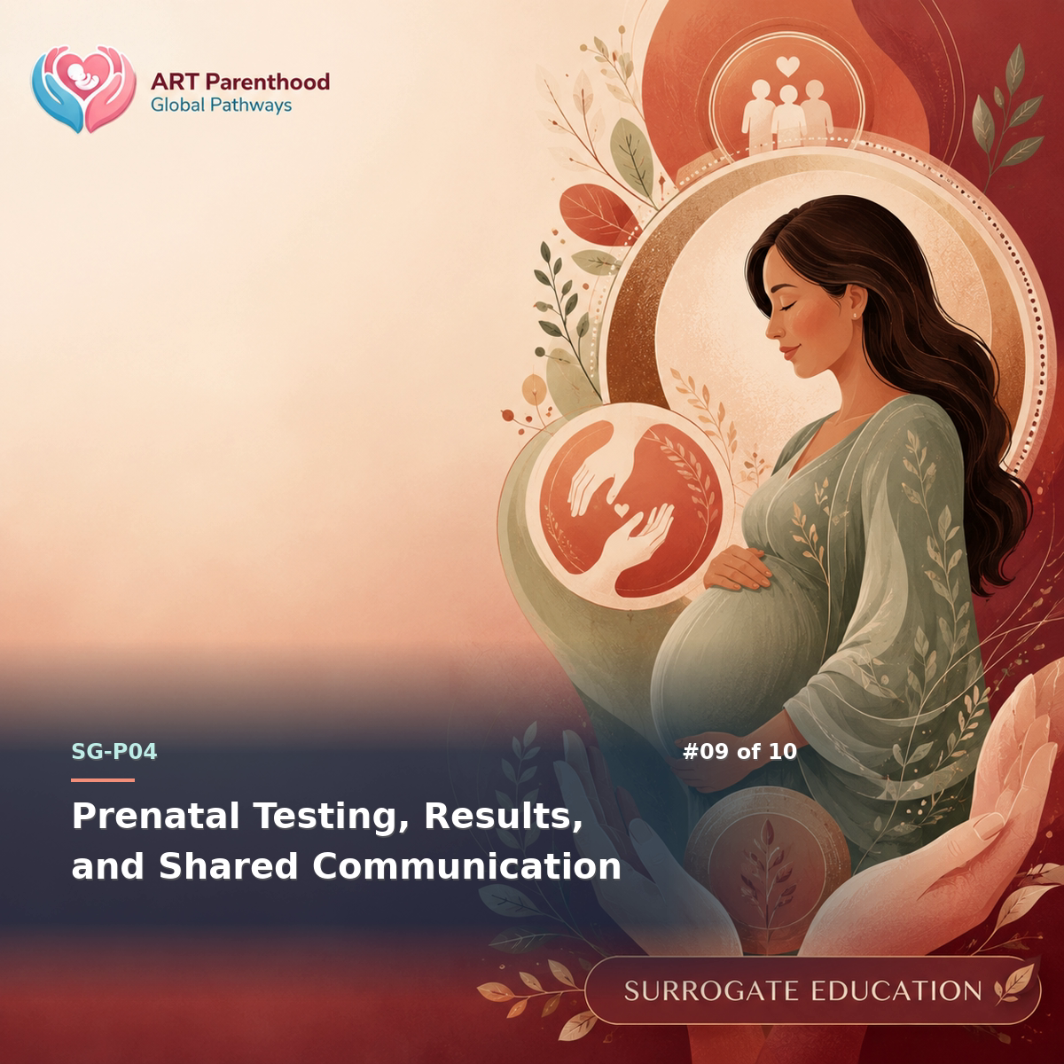 Surrogates education card for SG-LP04-09: Prenatal Testing, Results, and Shared Communication.