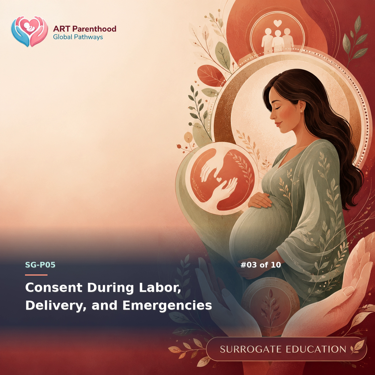 Surrogates education card for SG-LP05-03: Consent During Labor, Delivery, and Emergencies.